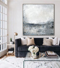 Load image into Gallery viewer, Abstract Sea Painting Large Canvas Art Sea Landscape Painting Ap023