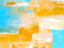 Load image into Gallery viewer, Light Blue Texture Palette Abstract Oil Painting On Canvas Np010