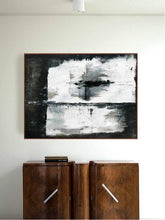Load image into Gallery viewer, Black And White Abstract Wall Painting For Living Room Ap019