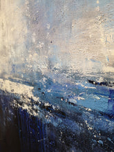Load image into Gallery viewer, Deep Blue Sea Abstract Art Oversized Artwork for Walls Bp088