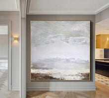 Load image into Gallery viewer, Large Beige Abstract Landscape Painting Bright Brown Painting Ap012