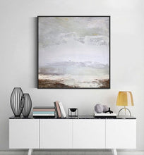 Load image into Gallery viewer, Large Beige Abstract Landscape Painting Bright Brown Painting Ap012