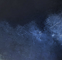 Load image into Gallery viewer, Deep Blue Abstract Painting Ocean Painting Black White Painting Ap008