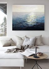 Load image into Gallery viewer, Original Ocean Abstract Painting Seascape Abstract Painting Qp074