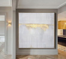 Load image into Gallery viewer, Beige Painting Gold Painting Abstract Painting,Sunrise Landscape Painting Bp074