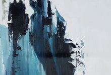 Load image into Gallery viewer, Large Dark Blue White Abstract Painting Large Artwork for Sale Np049