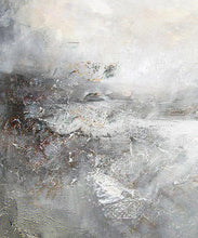 Load image into Gallery viewer, Ocean Painting Sea Landscape Painting Gray Abstract Painting Qp096