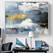 Load image into Gallery viewer, Cloud Abstract Art Oil Painting Sky Abstract Painting on Canvas Np033