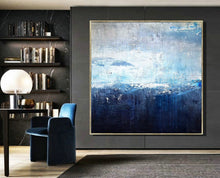 Load image into Gallery viewer, Deep Blue Sea Abstract Art Oversized Artwork for Walls Bp088