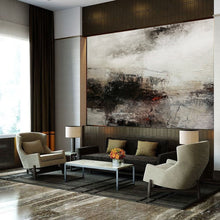 Load image into Gallery viewer, Brown Gray Abstract Painting Dusk Sunset Painting Qp093