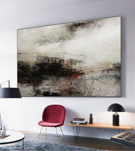 Load image into Gallery viewer, Brown Gray Abstract Painting Dusk Sunset Painting Qp093