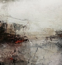 Load image into Gallery viewer, Brown Gray Abstract Painting Dusk Sunset Painting Qp093