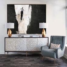 Load image into Gallery viewer, Black And White Abstract Canvas Art Painting Abstract Texture Art Ap018