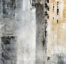 Load image into Gallery viewer, City Skyline Gold Art,Black White Painting,Large Original Abstract Art Qp092