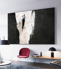 Load image into Gallery viewer, Black And White Abstract Canvas Art Painting Abstract Texture Art Ap018