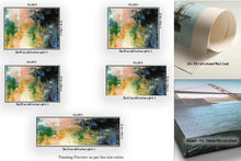 Load image into Gallery viewer, Green Black Pink Abstract Painting Palette Knife Canvas Art Fp072