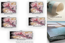 Load image into Gallery viewer, Pink Purple Abstract Painting Brown Painting for Home Fp074