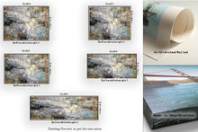 Load image into Gallery viewer, Gray Gold Purple Abstract Painting Livingroom Decor Fp083