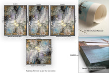 Load image into Gallery viewer, Gray Gold Purple Abstract Painting Livingroom Decor Fp083