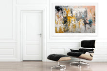 Load image into Gallery viewer, Pink Yellow White Abstract Painting Home Decor Qp041