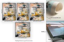 Load image into Gallery viewer, Pink Yellow White Abstract Painting Home Decor Qp041