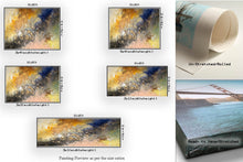 Load image into Gallery viewer, Brown Gold Yellow Abstract Painting on Canvas Large Size Art Fp095