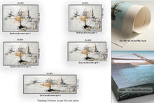 Load image into Gallery viewer, White Yellow Abstract Painting for Home Bedroom Wall Art Fp078