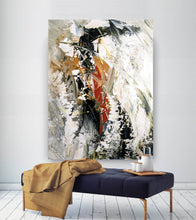 Load image into Gallery viewer, White Black And Red Abstract Painting Modern Painting for Home Fp040