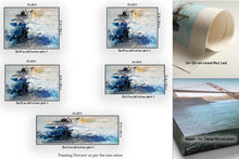 Load image into Gallery viewer, Blue White Yellow Abstract Painting Art Office Wall Art Qp005