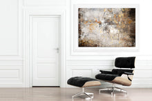 Load image into Gallery viewer, Brown White Yellow Original Abstract Painting on Canvas Home Decor Fp002