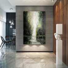 Load image into Gallery viewer, Brown Green Landscape Abstract Painting Modern Painting for Home Qp038
