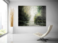 Load image into Gallery viewer, Brown Green Landscape Abstract Painting Modern Painting for Home Qp038