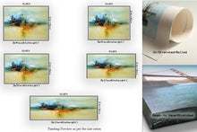 Load image into Gallery viewer, Yellow Orange Blue Abstract Canvas Ar Colorful Painting Fp34