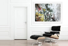 Load image into Gallery viewer, Gray Yellow White Abstract Painting Bedroom Wall Art Qp012