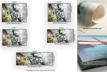 Load image into Gallery viewer, Gray Yellow White Abstract Painting Bedroom Wall Art Qp012