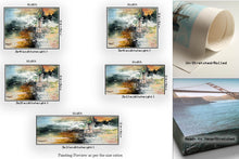 Load image into Gallery viewer, Yellow White Pink Abstract Canvas Art Colorful Abstract Fp068