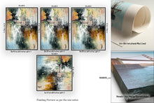 Load image into Gallery viewer, Yellow White Pink Abstract Canvas Art Colorful Abstract Fp068