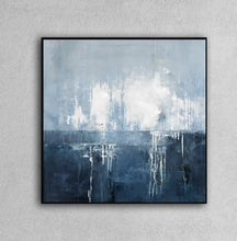 Load image into Gallery viewer, Original Deep Blue Sea Abstract Art Sky Landscape Painting Qp094