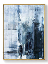 Load image into Gallery viewer, Deep Blue Abstract Art Living Room Art Painting Np056