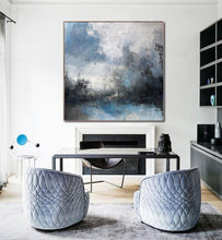 Load image into Gallery viewer, Large Abstract Sea Original Abstract Art Painting Large Cloud Canvas Np046