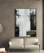 Load image into Gallery viewer, Large Abstract Painting,City Skyline Painting,Rich Texture Canvas Art Ap025