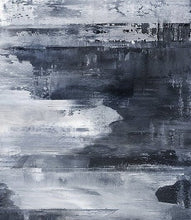 Load image into Gallery viewer, Black And White Painting Horizontal Wall Art Ap041