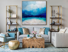 Load image into Gallery viewer, Blue Sky Landscape Abstract Painting Large Wall Sea Painting Dp096