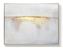 Load image into Gallery viewer, Sunrise Landscape Painting Beige Gold Painting Abstract Painting Dp121