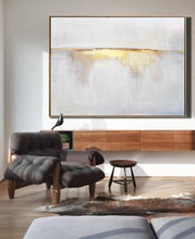 Load image into Gallery viewer, Sunrise Landscape Painting Beige Gold Painting Abstract Painting Dp121