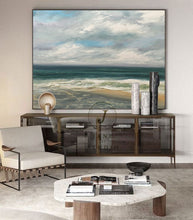 Load image into Gallery viewer, Large Sky And Sea Painting Beach Texture Painting Qp086