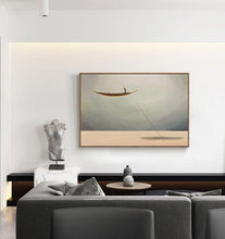 Load image into Gallery viewer, Sailboat Abstract Oil Painting Artwork Large Living Room Art Np072