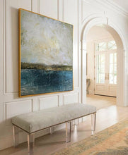 Load image into Gallery viewer, Beige Sky Landscape Canvas Painting,Sunset Painting Np052