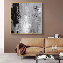 Load image into Gallery viewer, Black And White Abstract Painting Large Contemporary Canvas Wall Art Ap021