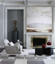 Load image into Gallery viewer, Large Beige Abstract Landscape Painting Bright Brown Painting Ap012